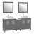  Framed 29.9" Double Bathroom Vanity Set with Mirror-27042732