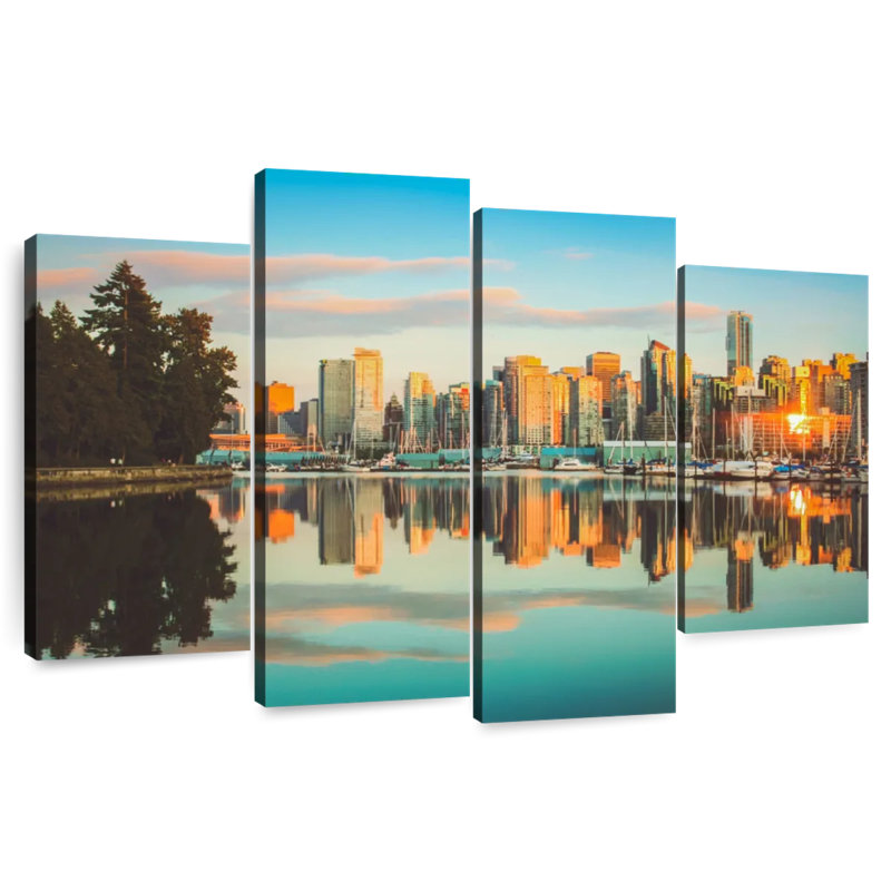 Nicci Vancouver Sunset Skyline, 32" H x 52" W