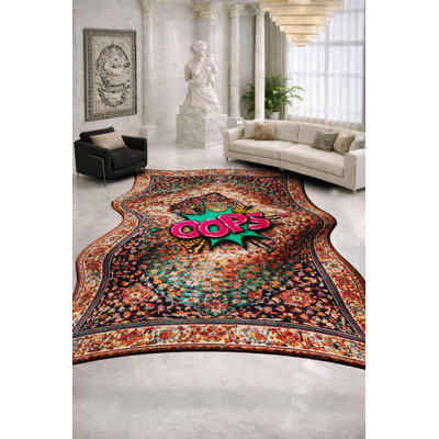 Tapis beige tissé traditionnel Mosso