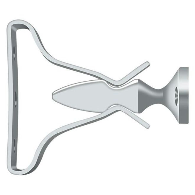 Deltana SDH193U26 Shutter Door Holder; 2-3/4"; Bright Chrome Finish, Polished Chrome