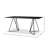 Stone Top Metal Base Dining Table-87462138-87462136