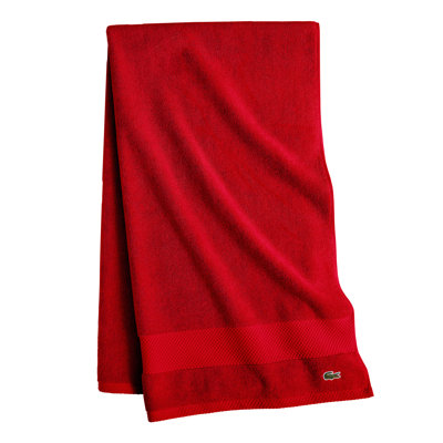 Lacoste Heritage 35" x 70" Supima Cotton Bath Sheet, Ultra Soft Absorbent Towels with Micro-Fresh® Antimicrobial Protection, OEKO-TEX Certified, Single Bath Sheet, Formula 1