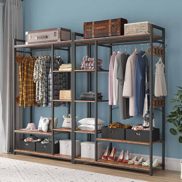 45.28'' Closet System 17 Stories Finish: Rustic Brown