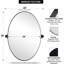  Miroir de salle de bain mural inclinable | Cadre pivotant réglable en acier inoxydable-704742553-714778319