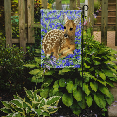 Fauve en polyester 2 côtés 40 x 28 po cerf drapeau de jardin
