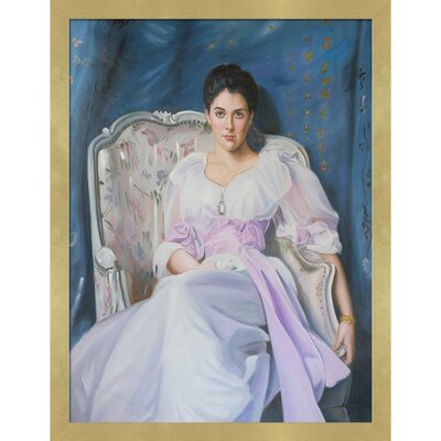 Lady Agnew of Lochnaw by John Singer Sargent - Picture Frame Print on Canvas -  Vault W Artwork, JS5658-FR-7444630X40