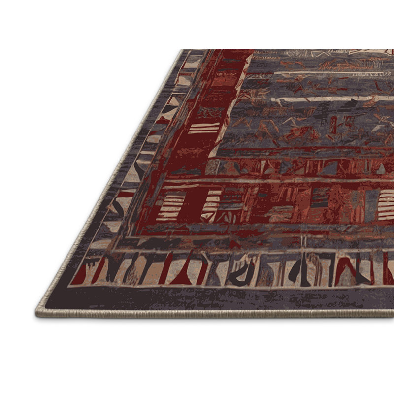 Tapis brun soyeux et moelleux, Rectangulaire 3 pi x 5 pi