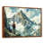 Toile avec cadre flottant brun