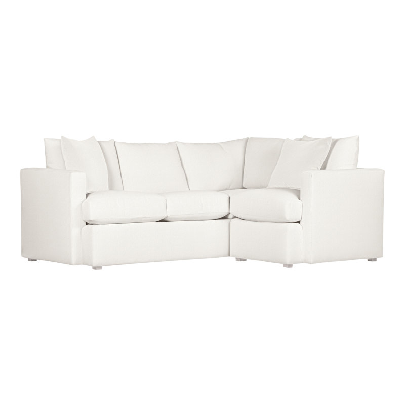 Canapé modulaire 2 pièces American Bungalow, Kennelly Snow, Gris colombe