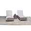 Ashyr 78.7cm Long Reclining Double Chaise with Cushions and Table-1964295748