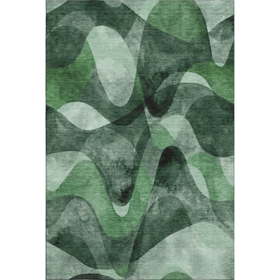 Nofer Area Rug with Non-Slip Backing
