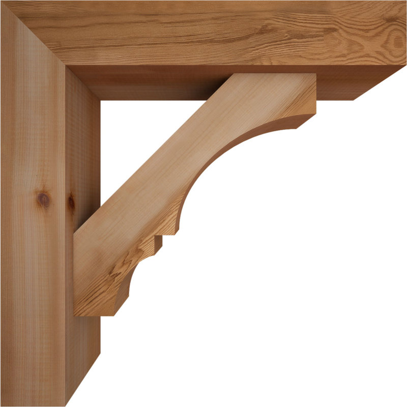 Support de bloc Balboa avec entretoise décalée, 22 X 22, Cèdre rouge occidental de l 5 1/2 po (lisse)