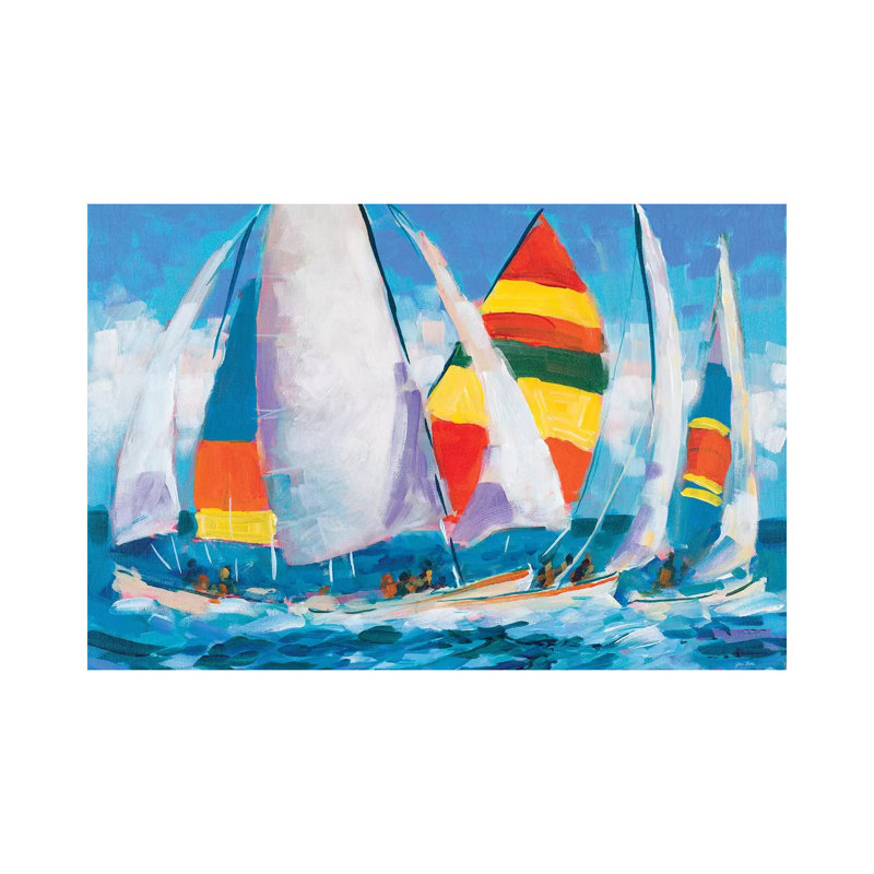 Wide Sails by Jane Slivka - Wrapped Canvas Gallery-Wrapped Canvas Giclée, 66.04 cm H x 45.72 cm W