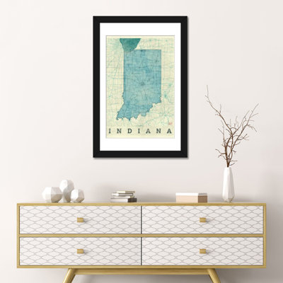 " Indiana Map " by Hubert Roguski