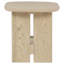 Table de bout Kimpton Coastal Square avec tablette, finition chêne beige, design moderne et fonctionnel