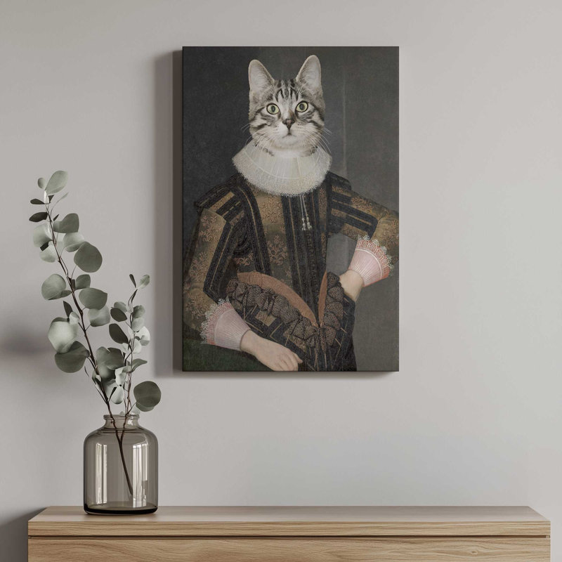 "Familiar IV" par June Erica Vess, reproduction d'art sur toile, H 32 po x l 24 po