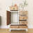 Storage Cabinet With Retro Handle