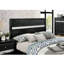 Lit de style contemporain avec tête de lit grand lit 1pc avec meubles de chambre à coucher