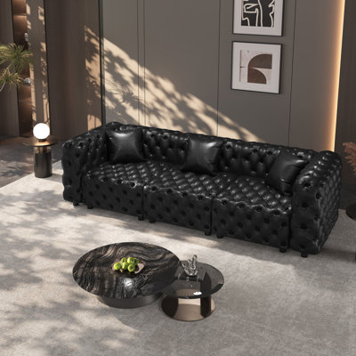 Modern Modular Sectional Sofa with Handcrafted Tufting