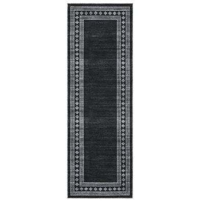 Living Room Rug Large Ultra-Soft Floor Carpet With Rubber Backing Non-Shedding Thin Accent Rug Machine Washable Bordered Indoor Carpet