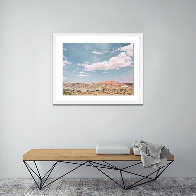 Desert Skies Print by Amy Humphries, White