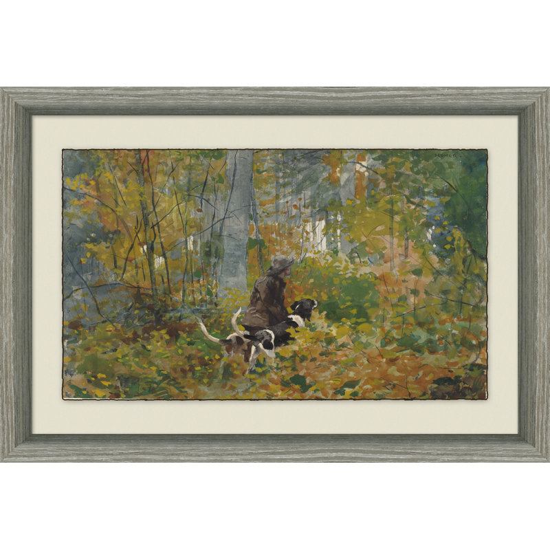 Reproduction d'art graphique encadrée «August Duck Hunting»
