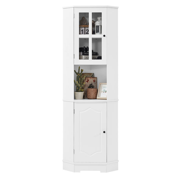 Red Barrel Studio® Anglim Freestanding Linen Cabinet | Wayfair