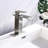 Stainless Steel Bathroom Tap With Waterfall Spout And Hassle- Single Control Vanity Faucet Featuring Single Handle-121613012