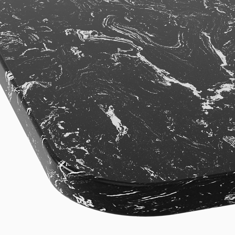 Table de salle à manger Hernest, Black/Brown