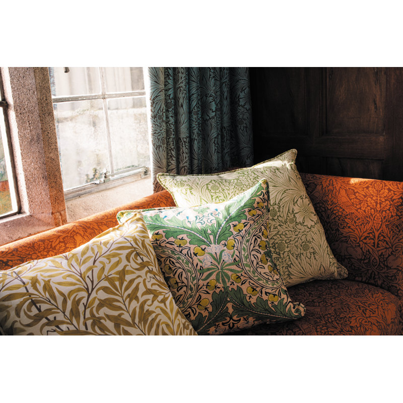 Merton Fabric, Leaf Green/Sky