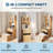 Compact Vanity, Make Up Vanity Desk with Mirror and Lights, Vanity Table Set with Charger Station-307673177