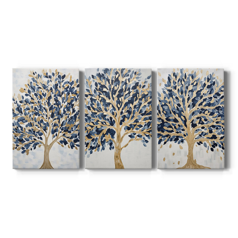 LANDSCAPES Series CLXV - Toile tendue avec châssis sur mesure - 3 pièces, H 27 po x l 54 po