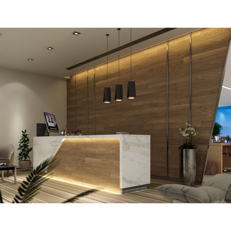 Tulipa 1 - Light Chrome Unique/Statement Pendant, Matt Black/Polished Copper