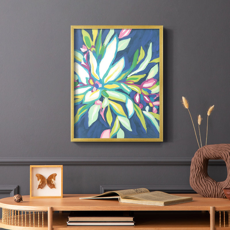Blue Tropics I, reproduction encadrée - bois massif, H 28 po x l 22 po