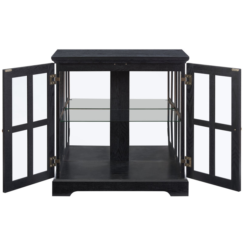 Vitrine lumineuse DEL, vitrine antique avec tablettes réglables, vitrine au design rétro