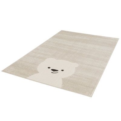 Huldrik Machine Woven Beige Rug