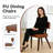 Modern Tempered Glass Dining Table Set With PU Leather Chairs, 36/47-Inch Kitchen Dining Set For 2/4/6 People, Contemporary Easy-To-Clean Dining Furniture Set-1910194845-1910194819-1910194823