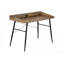 Bureaux | Bureau d'ordinateur 48 "avec tablettes de rangement Casiers | Stratifié brun moderne & amp; Métal noir | Brun | Panneau de particules