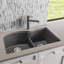 Diamond SILGRANIT 32" L x 20.88" W Double Bowl Undermount Kitchen Sink with Low Divide-14516840
