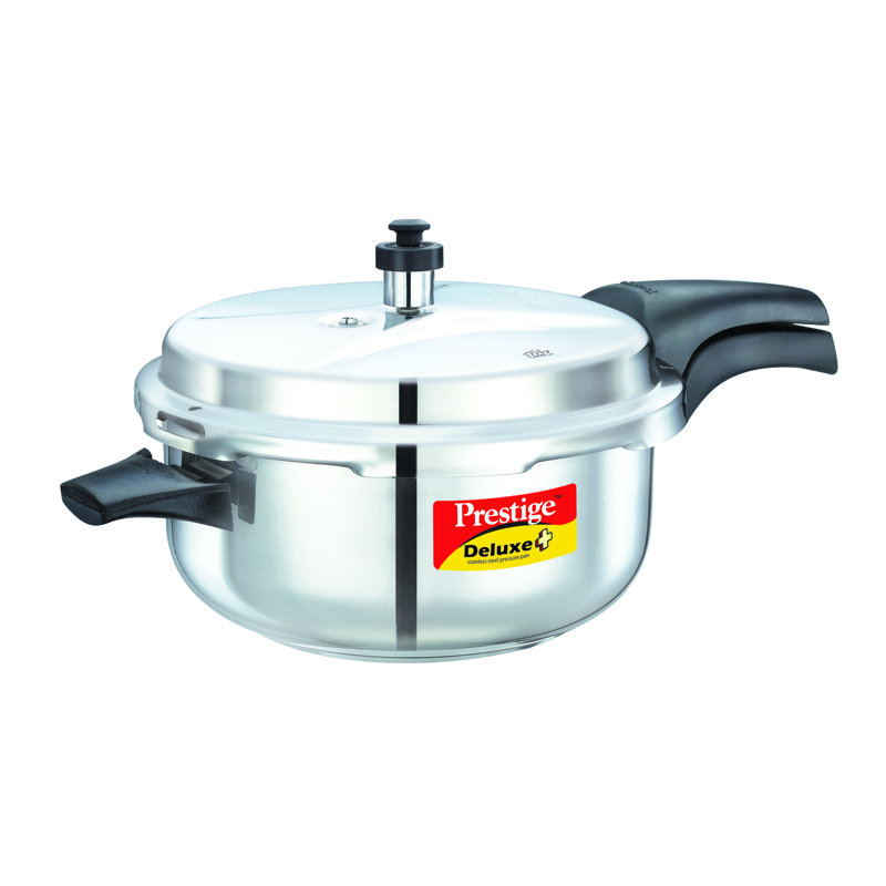 Casserole à pression profonde en acier inoxydable 5,28 pintes Prestige Cookers Deluxe