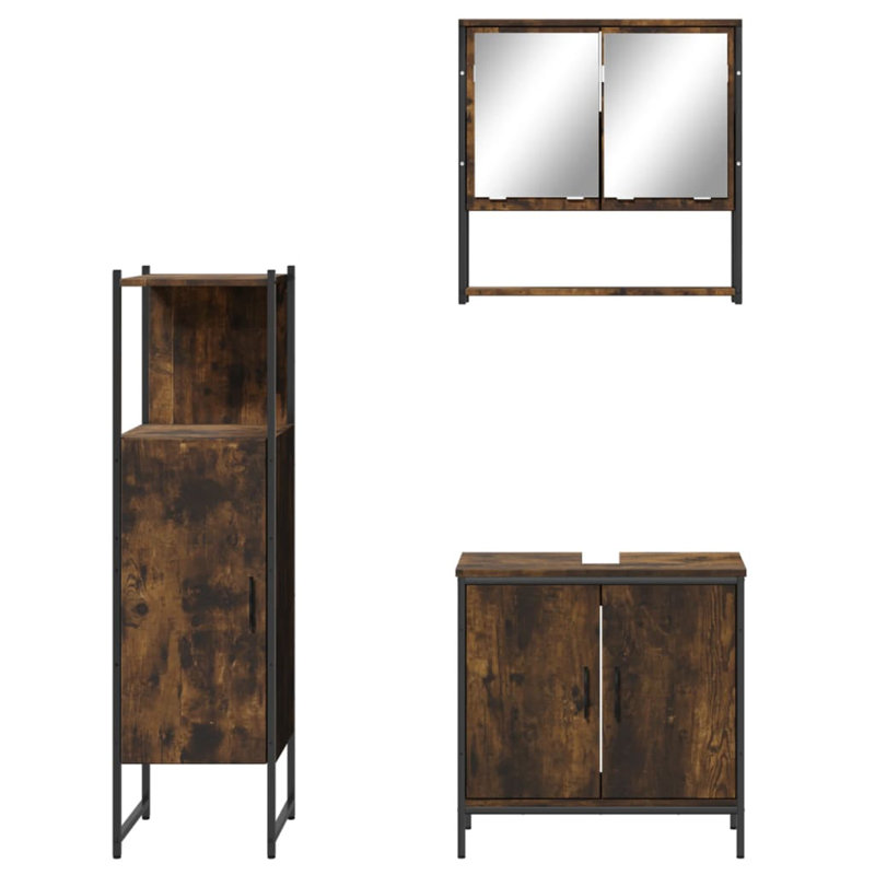 Adasyn Bathroom Furniture Suite, Smoked Oak