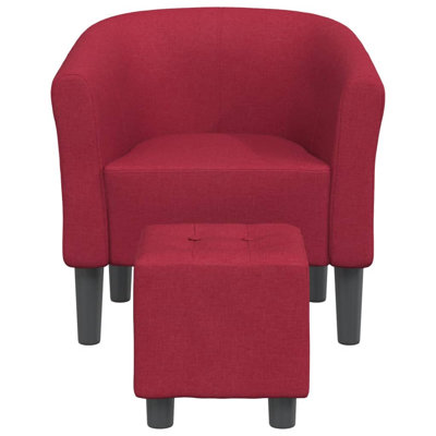 Danalyn Upholstered Barrel Chair with Ottoman