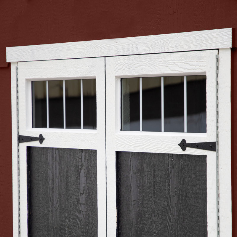 Scarsdale 10' x 16' White and Gray Wooden Storage Shed