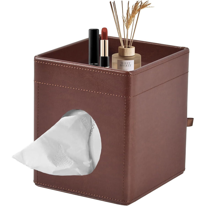 Tissue Box Cover, Brown