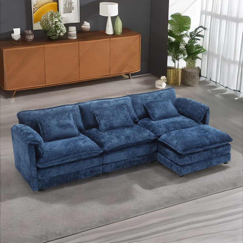 L-shape Sectional Sofa, Navy