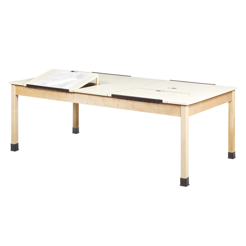 Laminate Adjustable Rectangle 4 Students Activity Table