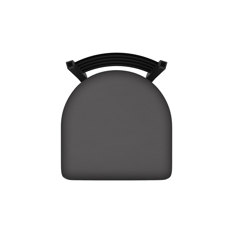 Fauteuil 400 Jackie, Noir froissé, Vinyle - tempête Canter
