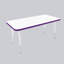 Table rectangulaire d'activités thermofusionnées avec pieds réglables et pivotants standard-113909081-113909084