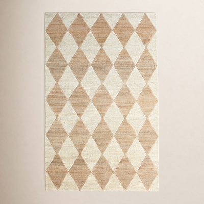 Harwich Natural Hand-Woven Geometric Jute Rug