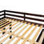 Lit mezzanine double bas avec cabinet